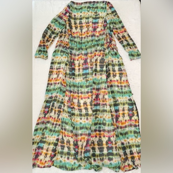 Festival Maxi Robe Dress Overcoat - XS/S - Hippy Summer Cape Coachella Flirty​ - Picture 6 of 8